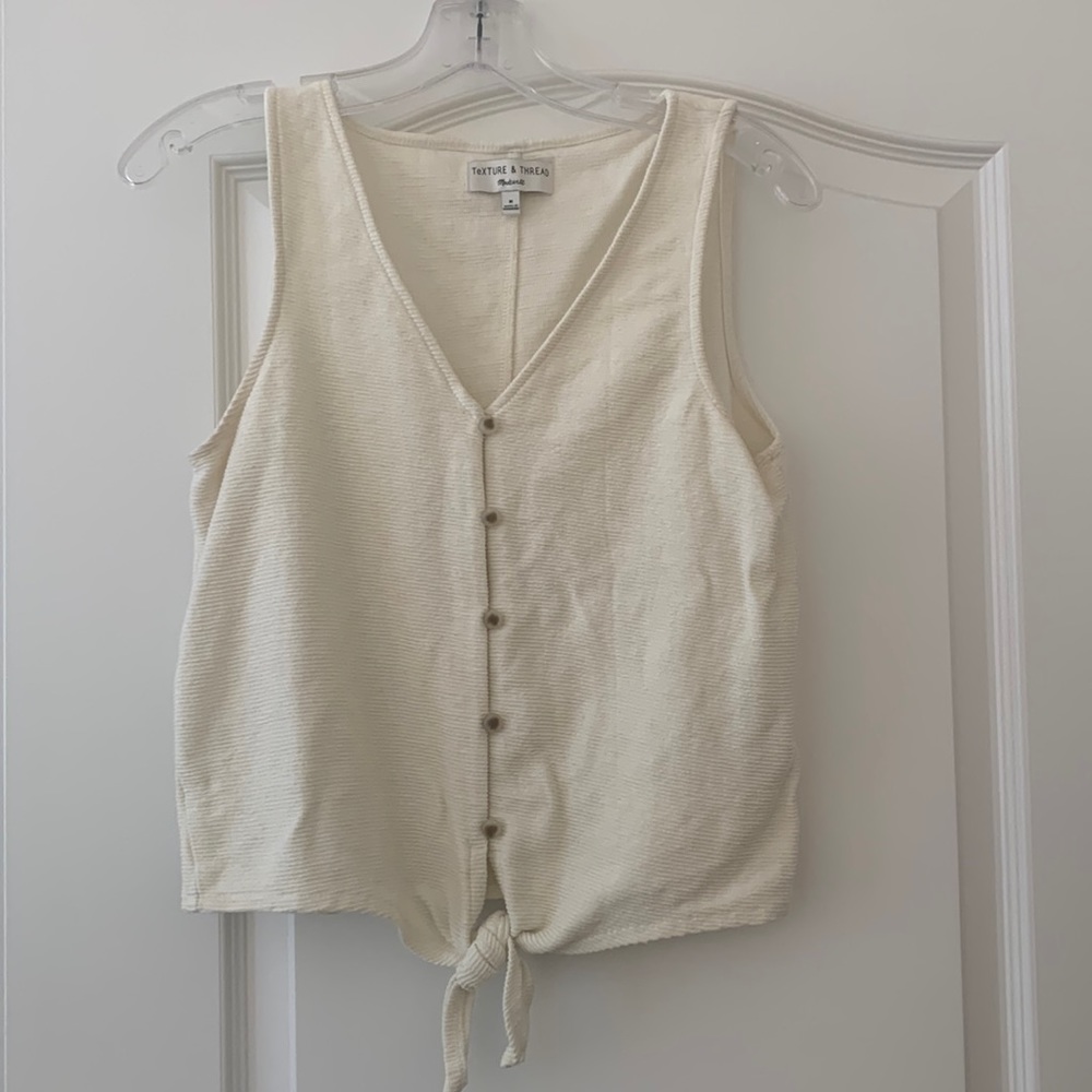 Madewell Texture and Thread Tank - Ivory